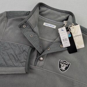 Las Vegas Raiders Sweater Mens Medium Grey NFL Football Pullover Tommy Bahama